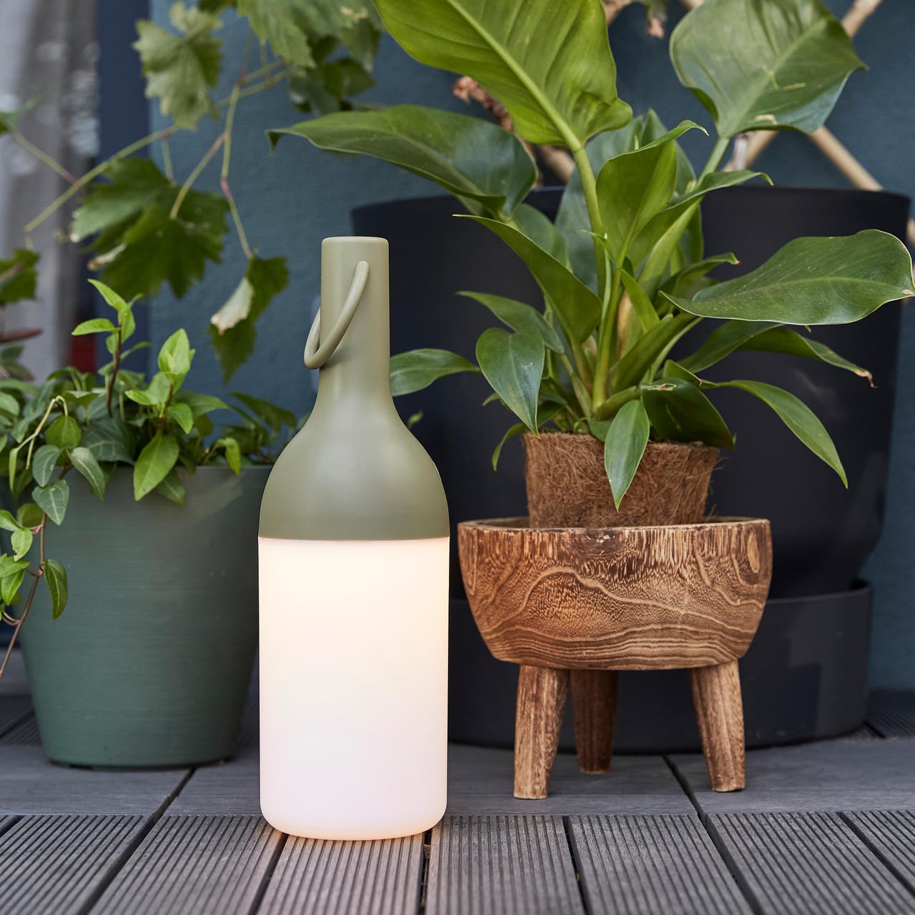Diapositive La lampe nomade dedans dehors