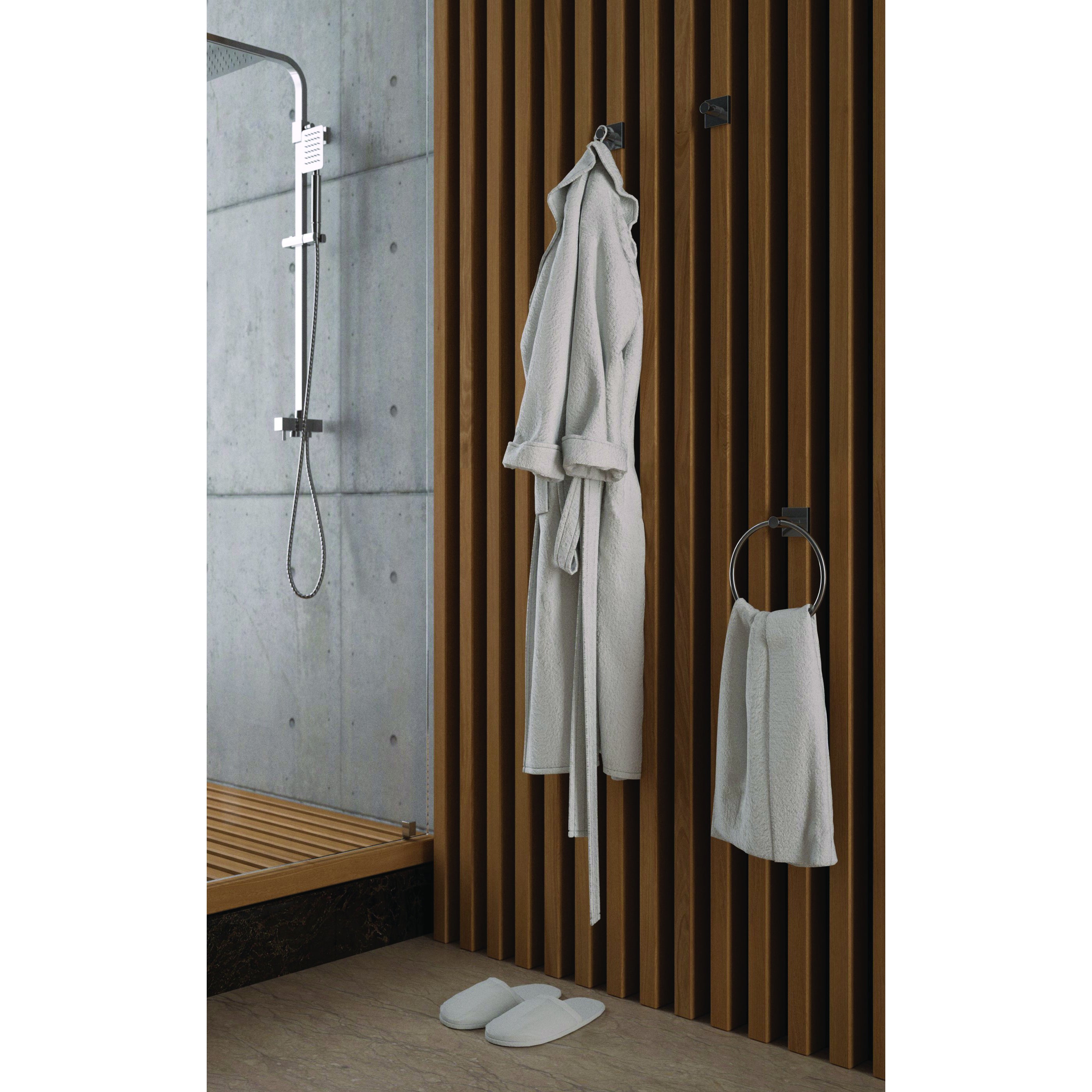 Porta salviette ad anello Hotel Maison cromato, L 19 cm - 4