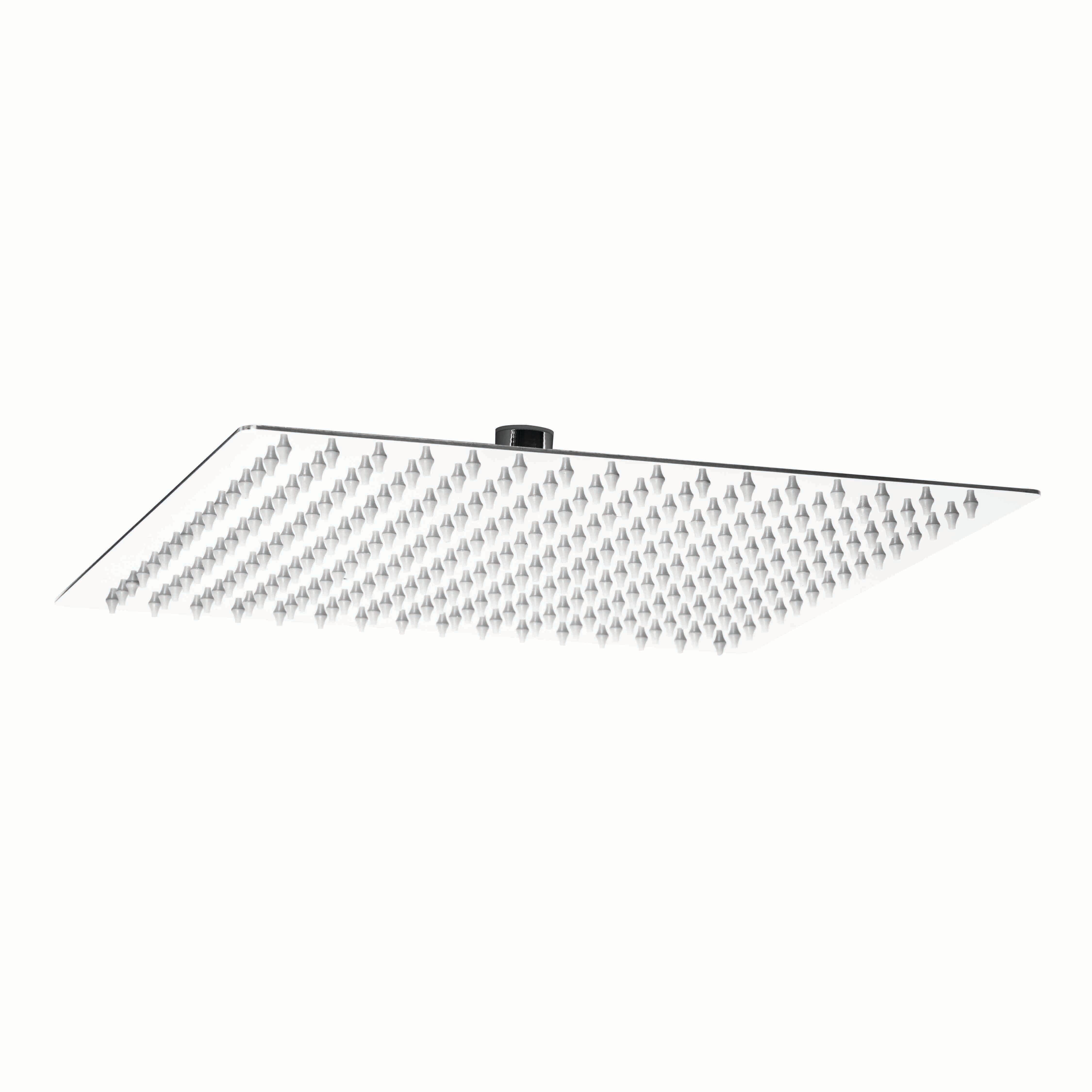 Soffione doccia METAFORM Top Line Slim quadro in inox cromato L 30 x H 5.5 x P 30 cm anticalcare 1 getto - 3