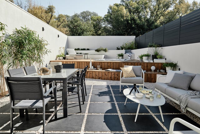 photo d'une terrasse aménagée