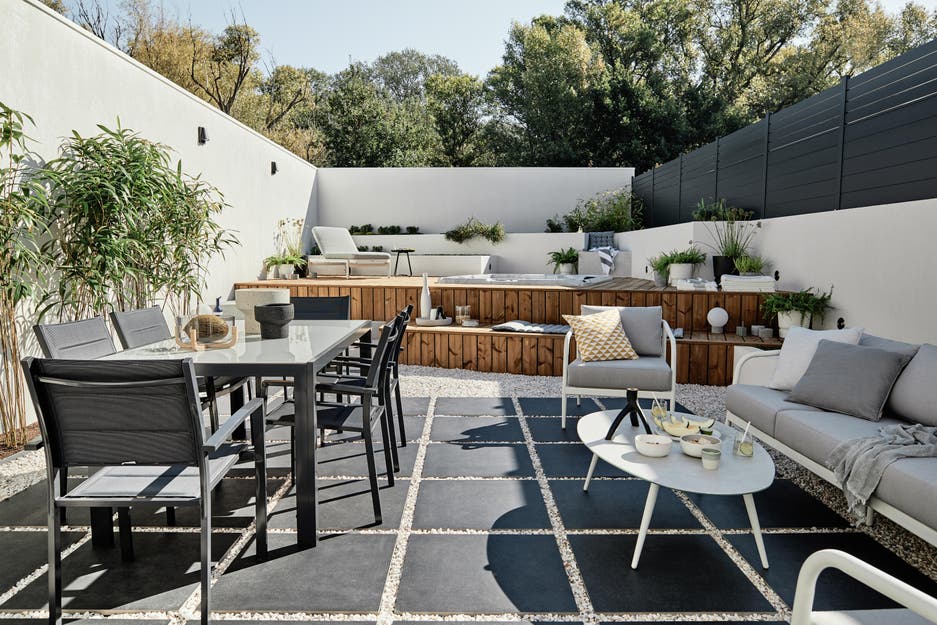 photo d'une terrasse aménagée