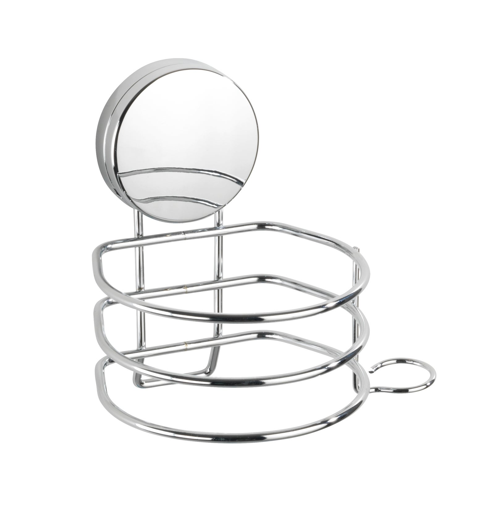 Support sèche-cheveux gris / argent à coller WENKO - 2