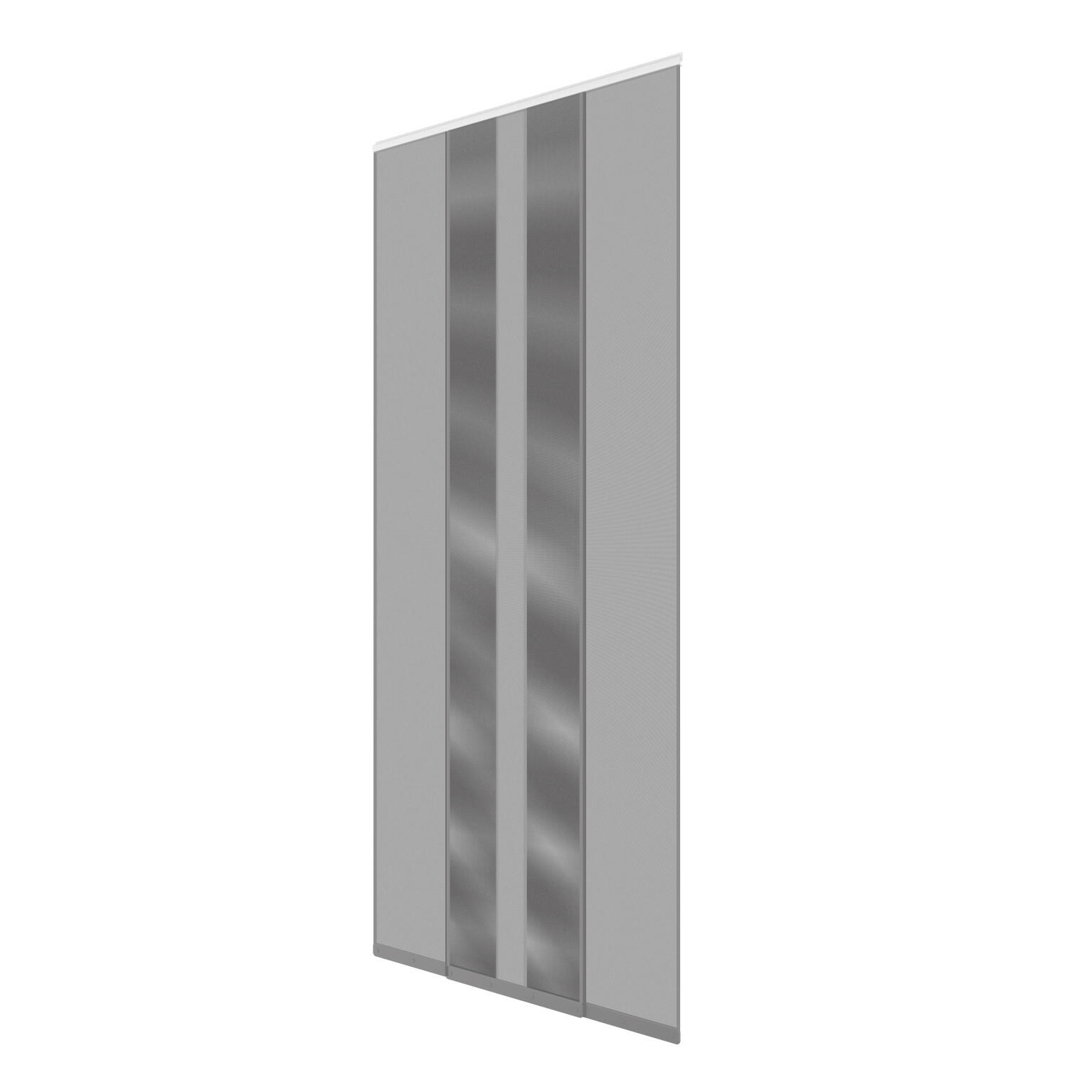 Moustiquaire H.230 x l.100 cm 3 bandes verticales/porte MOUSTIKIT CONFORT gris - 5