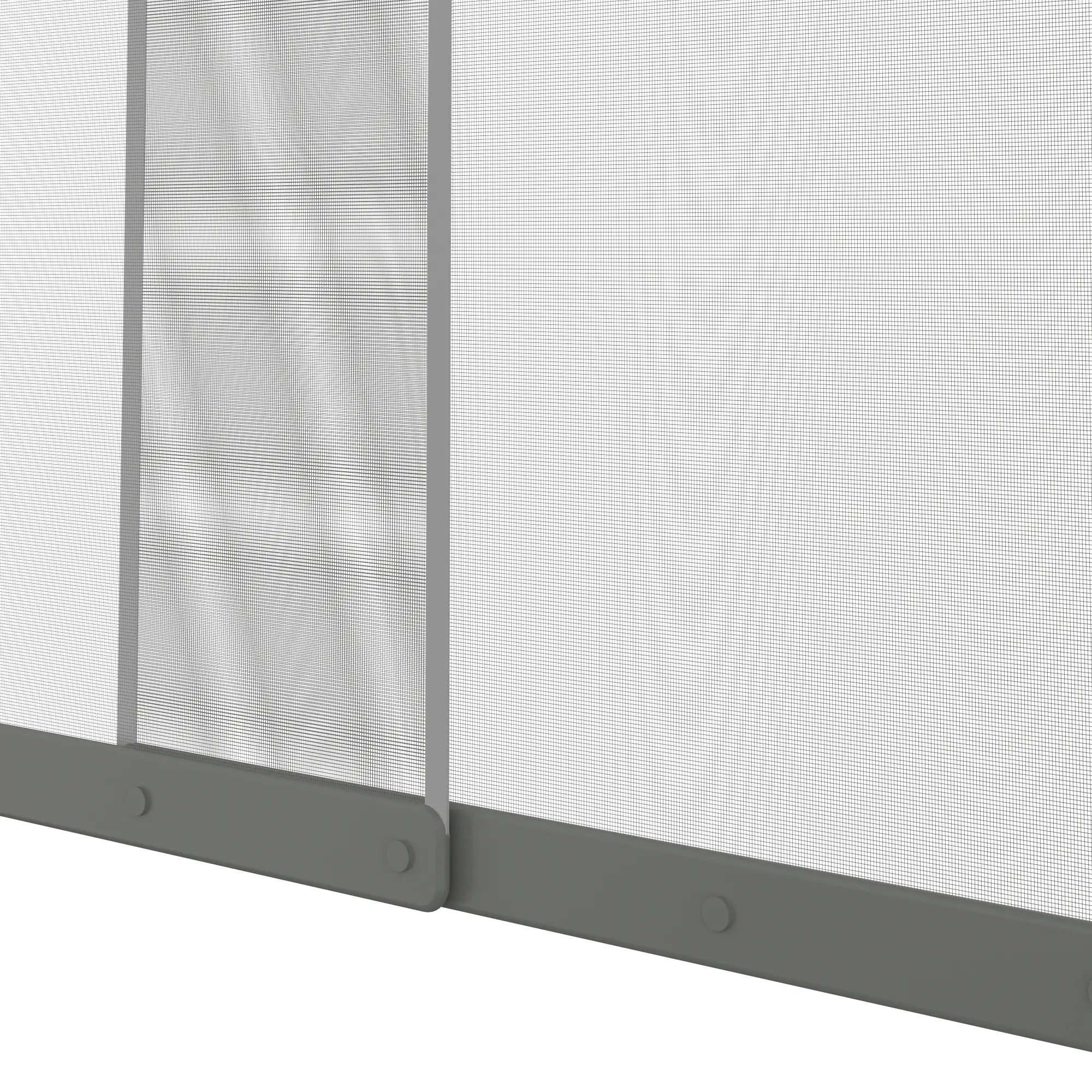 Moustiquaire H.230 x l.130 cm 4 bandes verticales/porte MOUSTIKIT CONFORT gris - 6