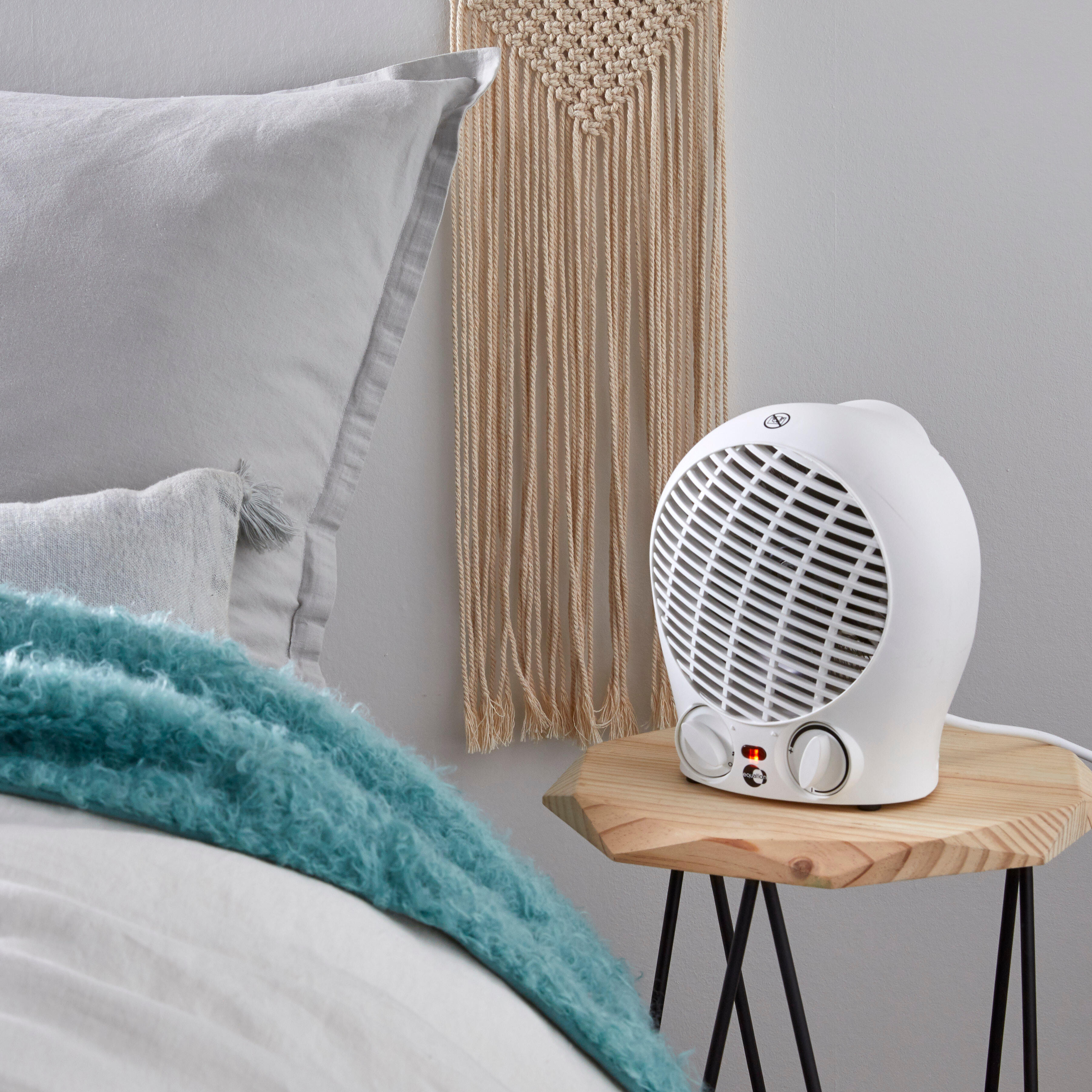 Termoventilatore Orizzontale 2000W Bianco | 2 Velocità + 3 Funzioni | Termostato Regolabile Compatto - Foto 8