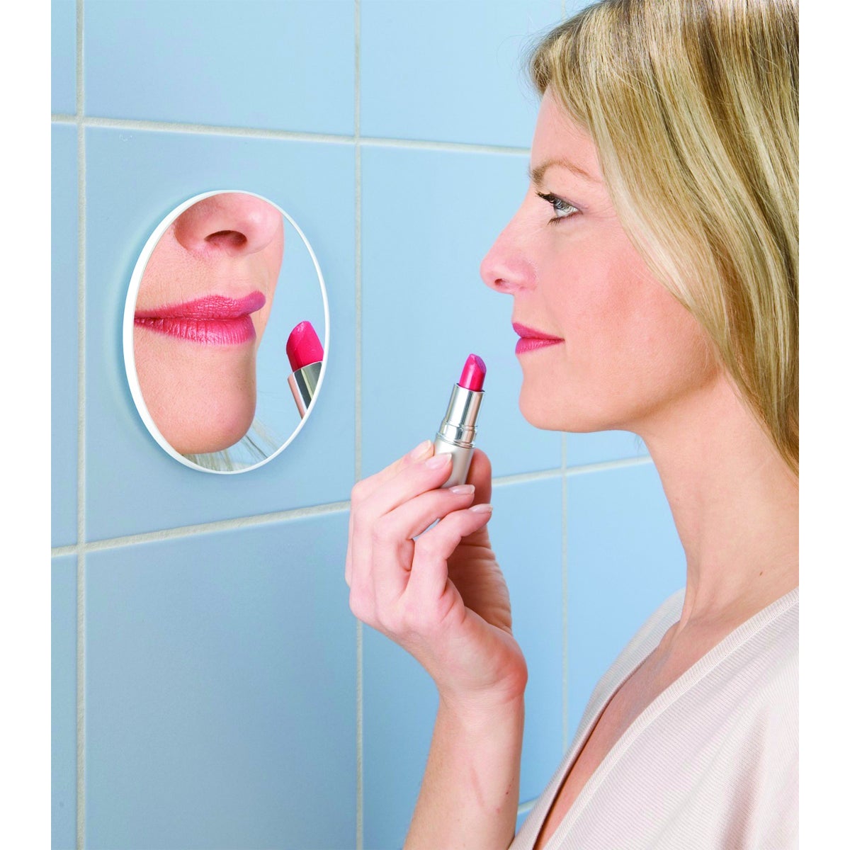 Specchio adesivo tondo WENKO L 12 x H 12 x P 2 cm - 2