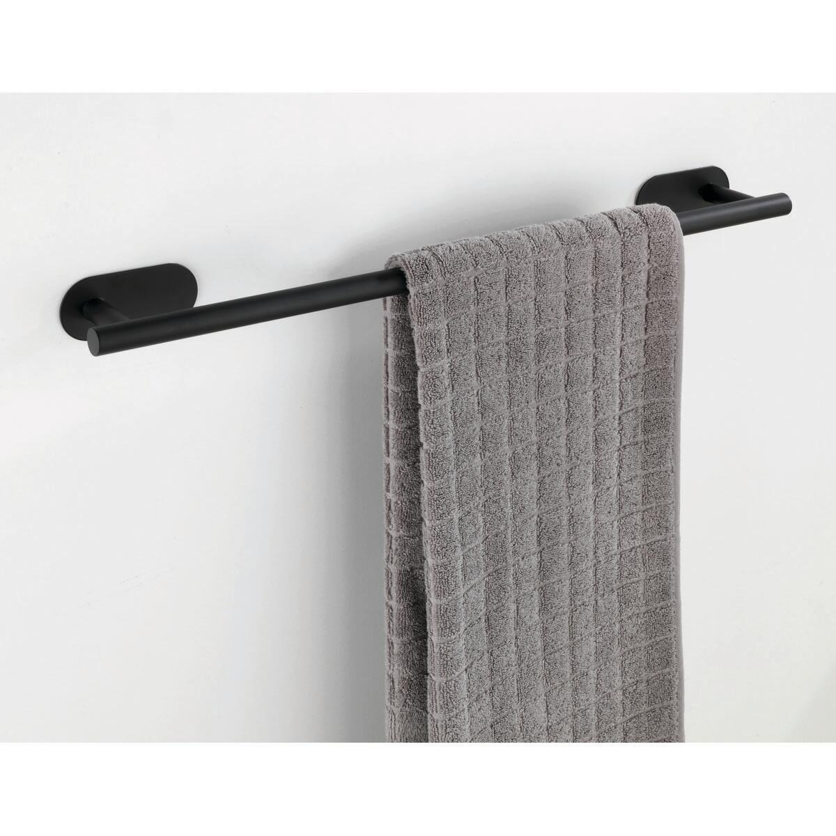 Portasciugamani da parete Orea Black cromato, L 60 cm - 2