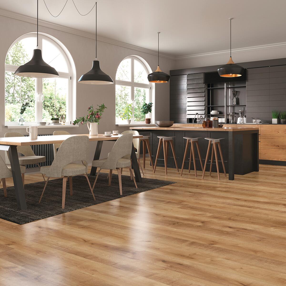 Pavimento laminato effetto legno larice chiaro, AC4 classe 32, sp. 8 mm, ARTENS Westport, 1.99 m² - 11