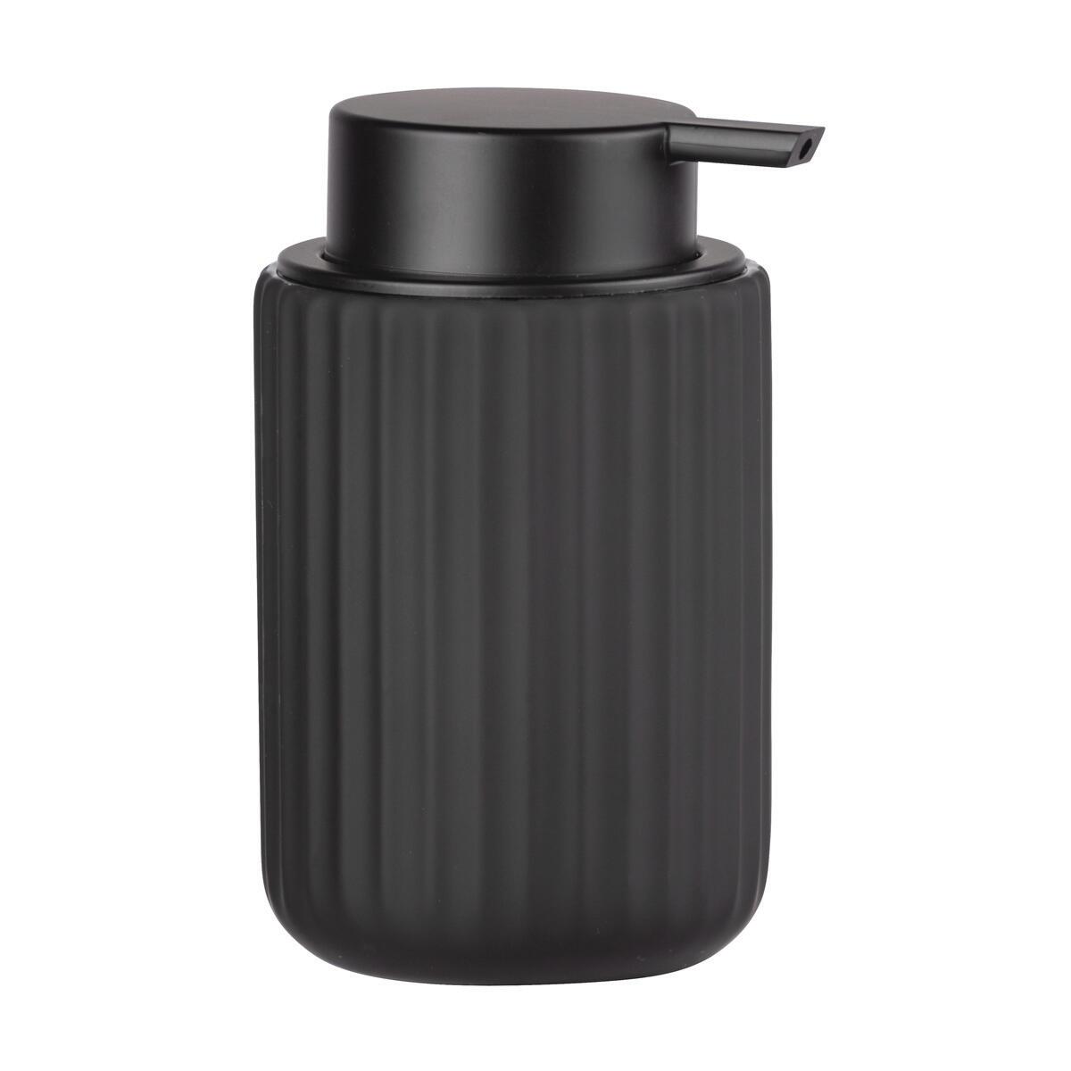 Dispenser sapone per bagno d'appoggio Dosasapone Belluno nero in ceramica 0.4 l - 4