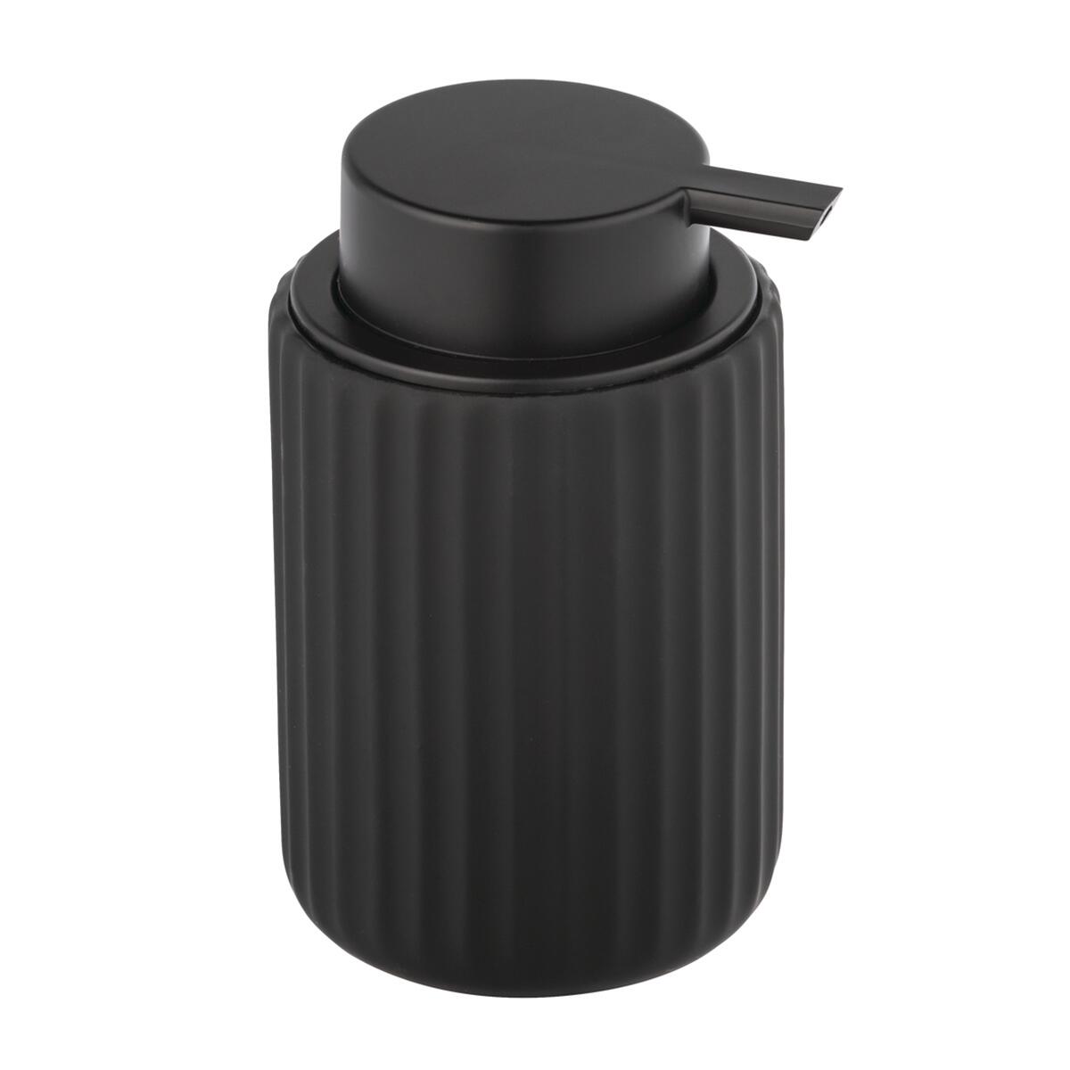 Dispenser sapone per bagno d'appoggio Dosasapone Belluno nero in ceramica 0.4 l - 3