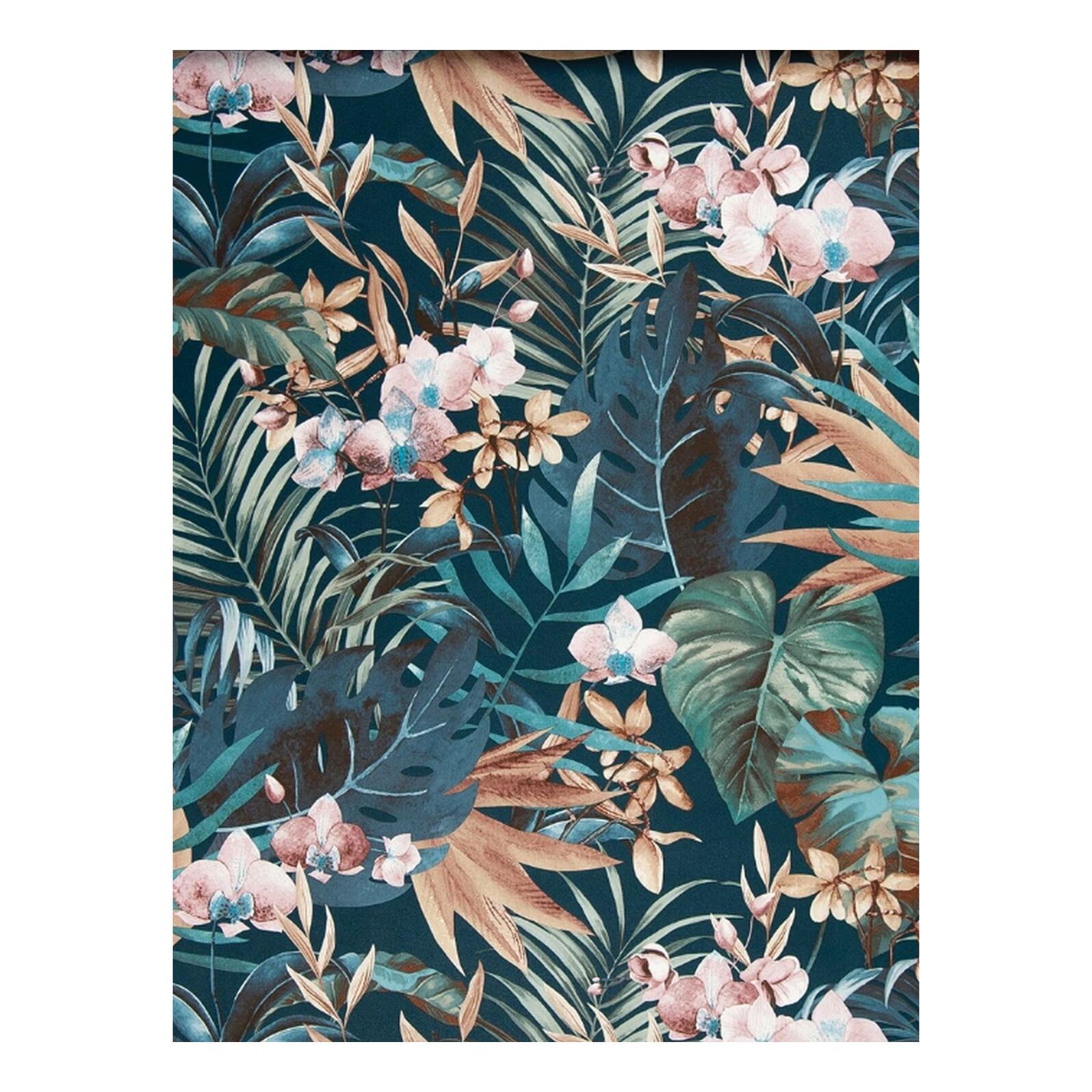 Carta da parati Felci Orchidea blu, 53 cm x 10.05 m - 8