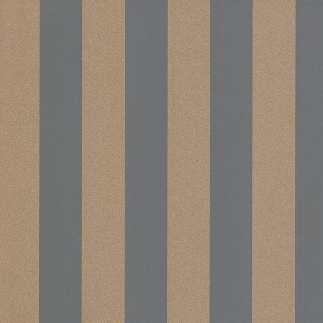 Carta da parati Riga oro e antracite, 53 cm x 10.05 m