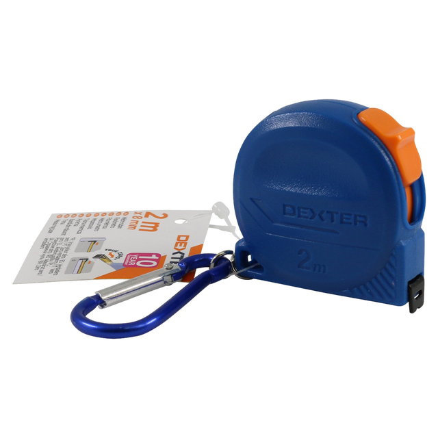 Flexómetro con llavero 2m x 8 mm