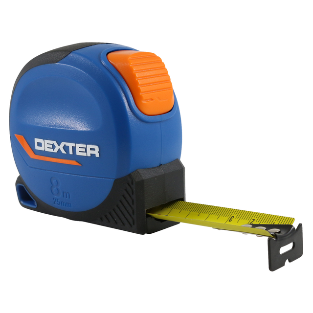 Metro DEXTER acciaio 8 m x 25 mm