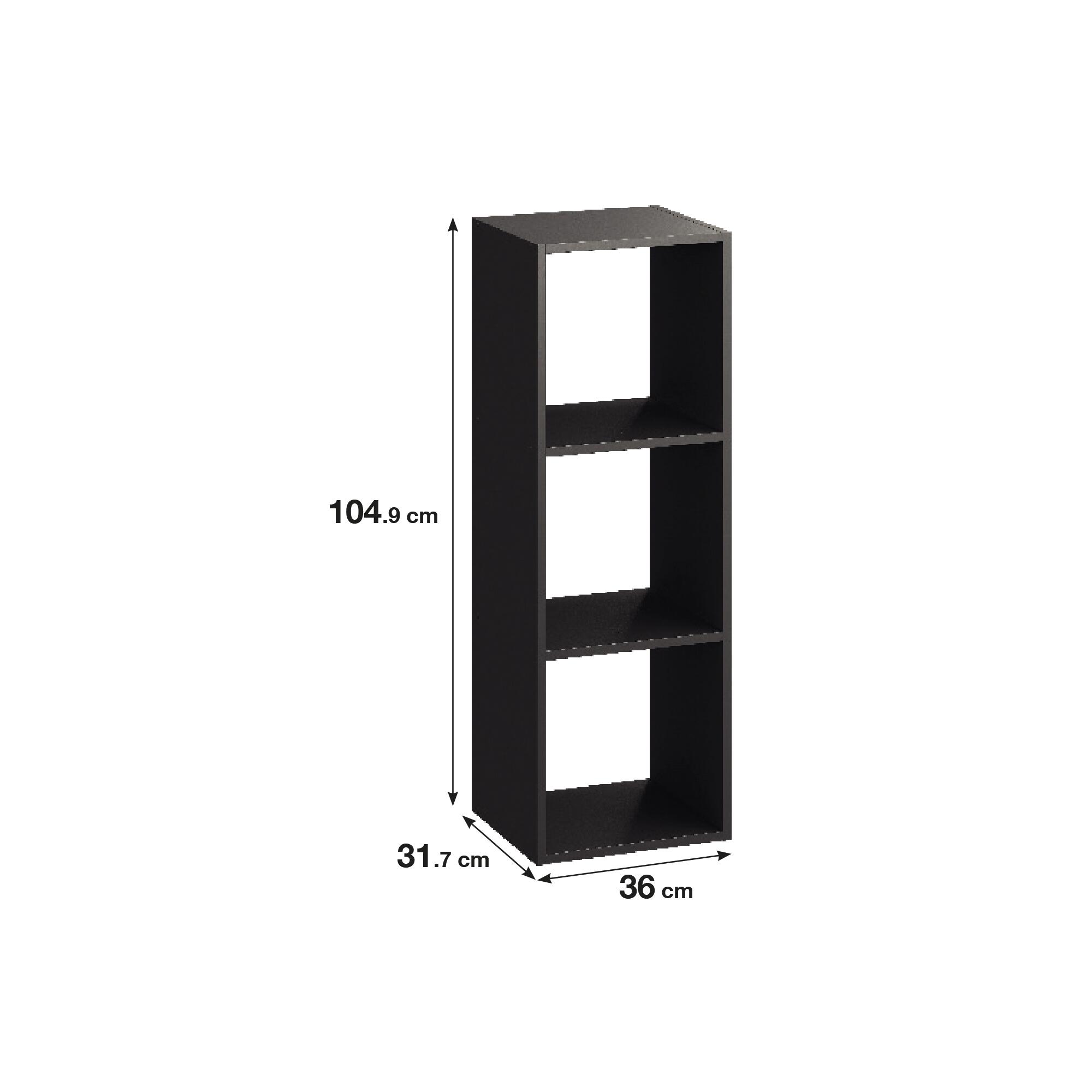 Estantería SPACEO KUB 3 cubos gris 104.8x36x31.7cm - 2