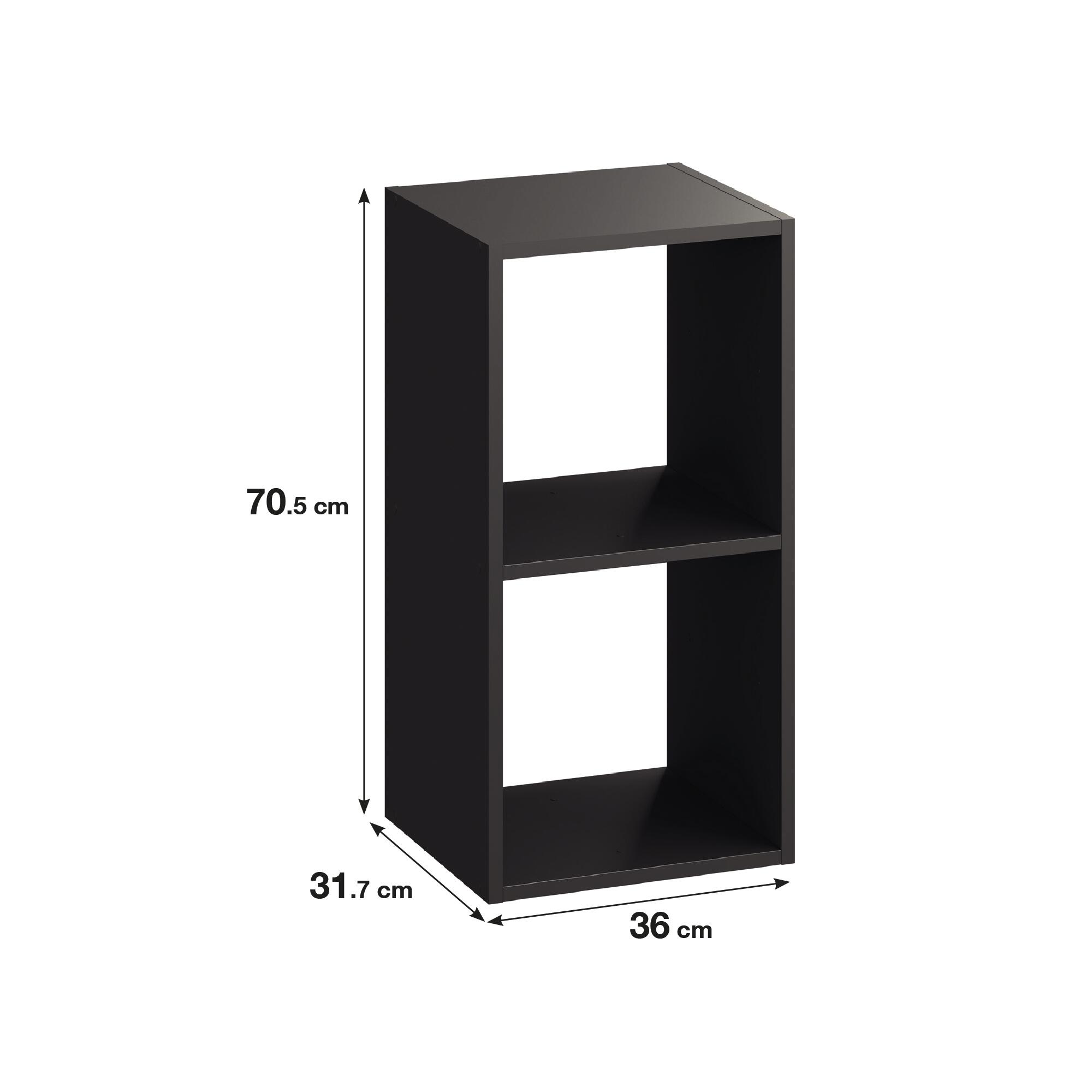 Regał Spaceo Kub 36 x 70.5 x 31 cm grafit Spaceo - 27