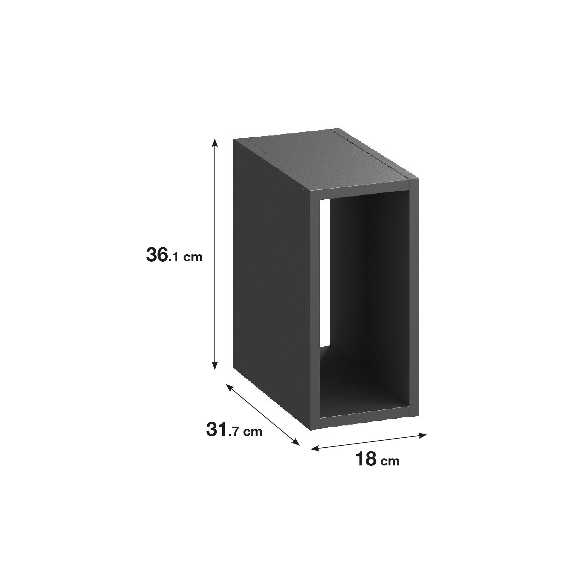 Estante de parede 1 cubo cinza 18 x 31,7 x 36,1 cm Spaceo Kub - 8