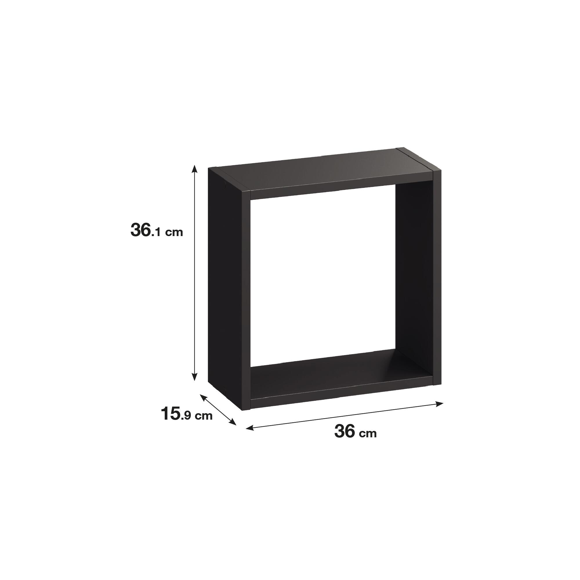 Regał Spaceo Kub 36 x 36.1 x 16 cm grafit Spaceo - 8