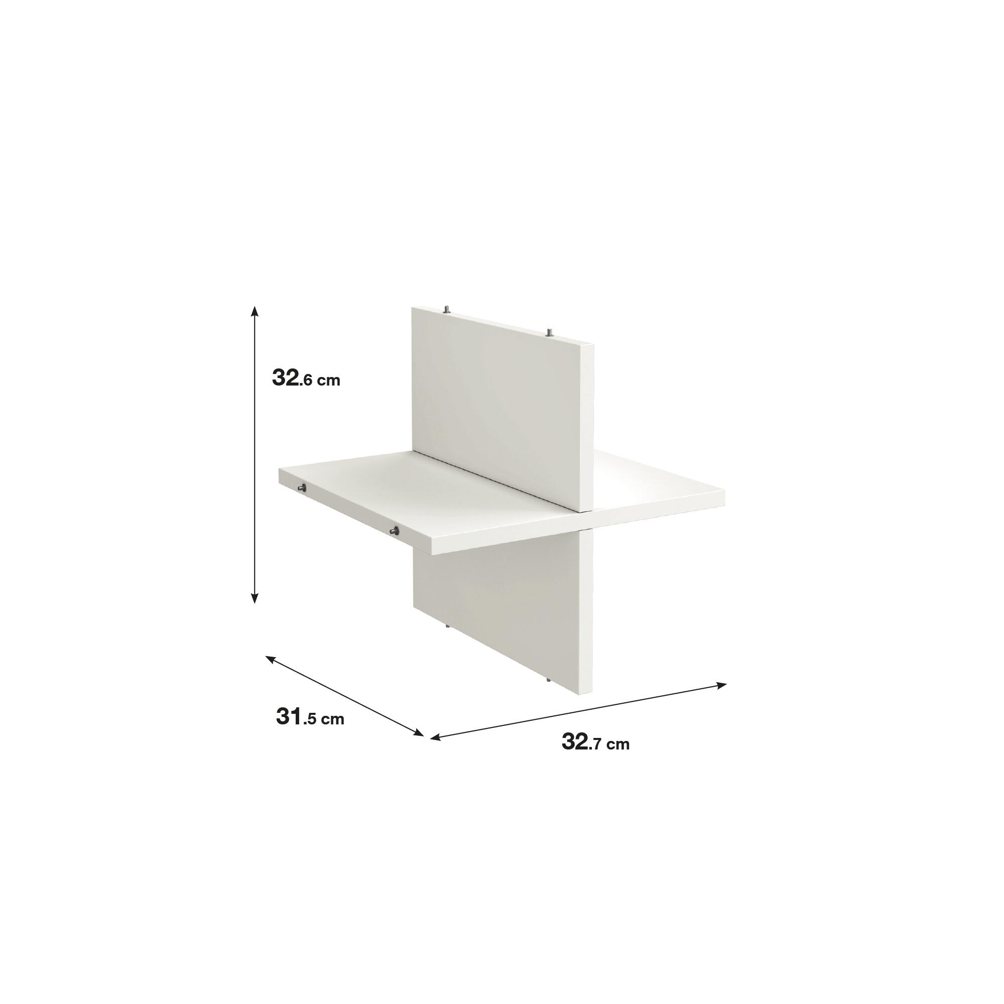 Divisória para estante branco 33x33x33 cm Cruzeta Kube Spaceo - 7