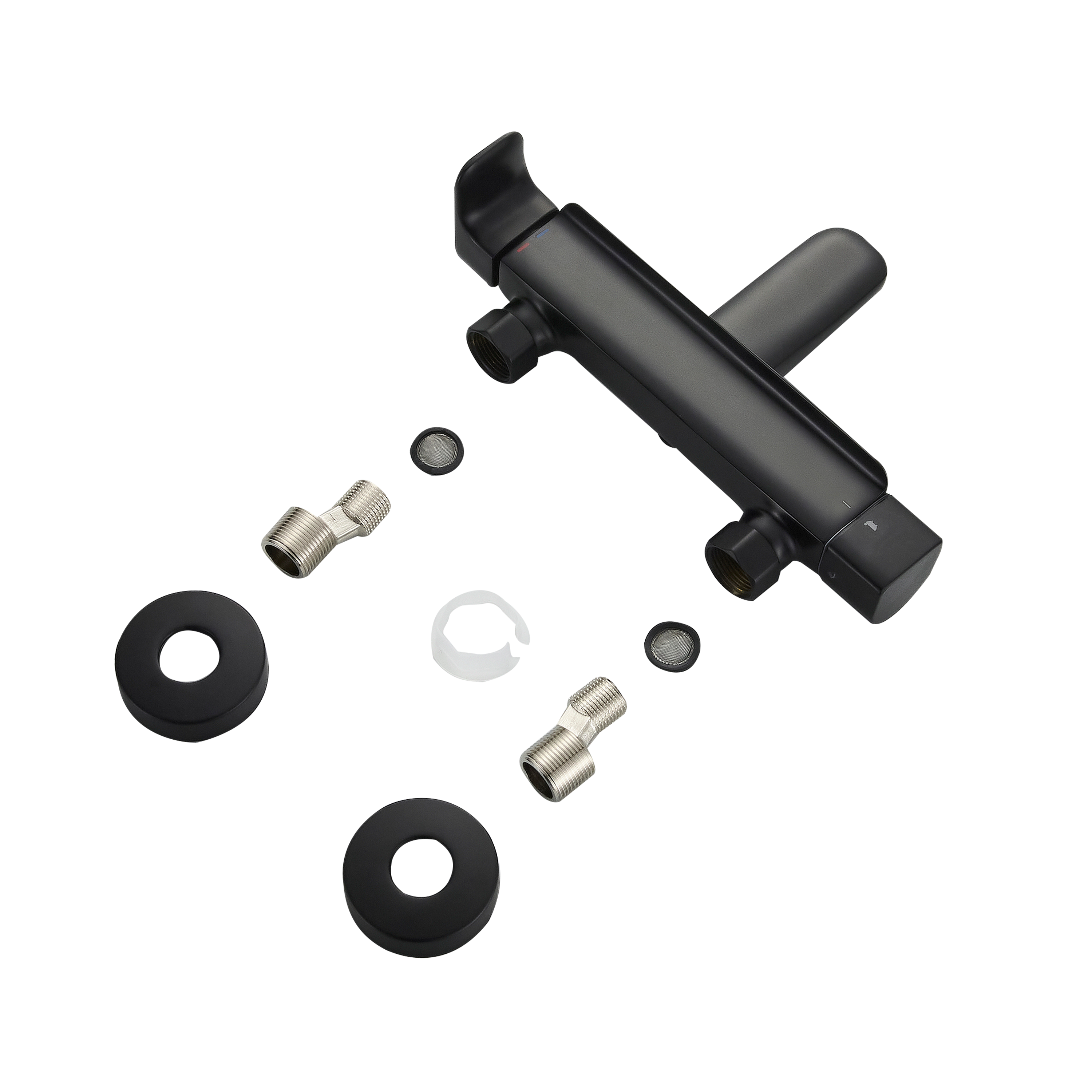 Mitigeur de bain mécanique noir brossé, Remix, SENSEA - 7