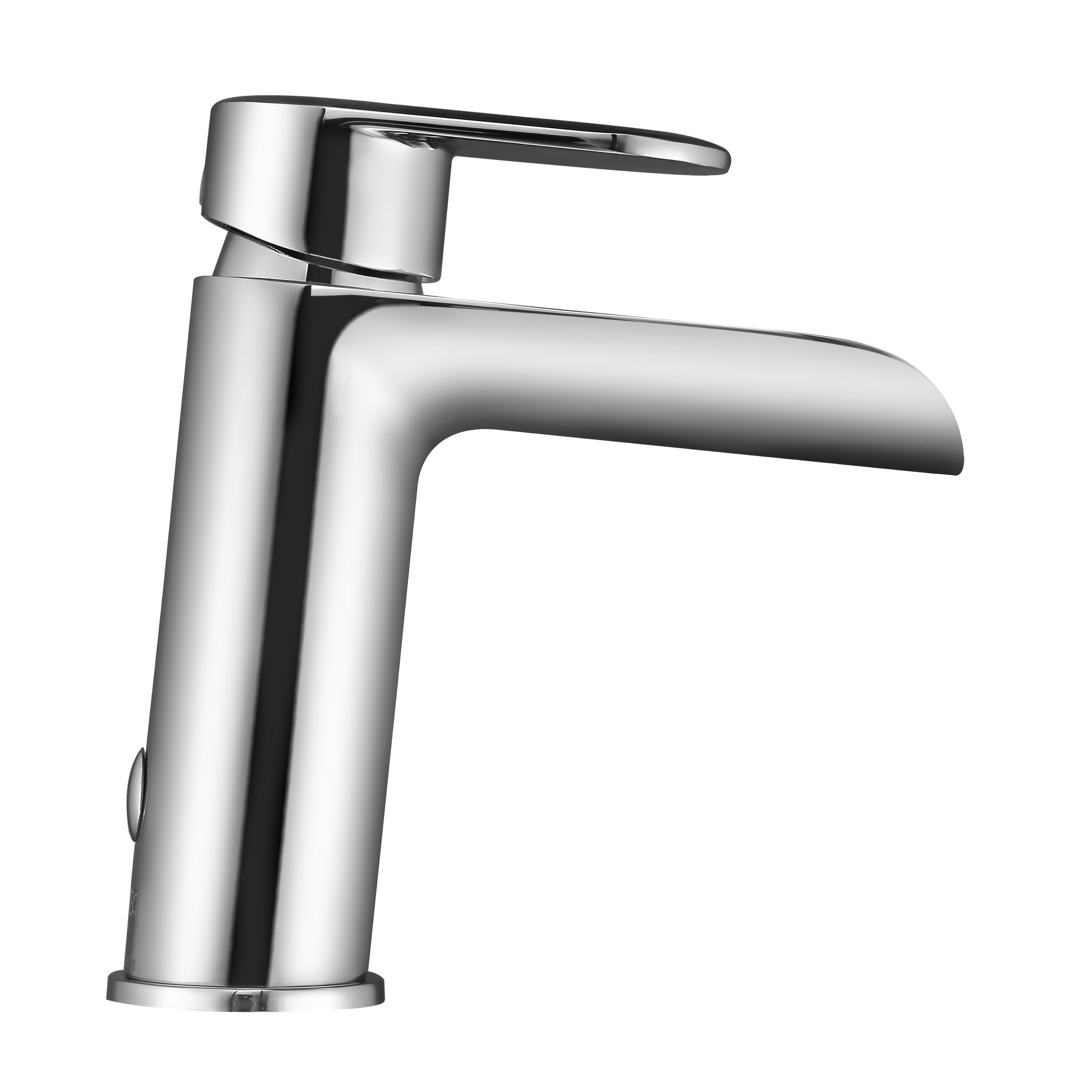 Rubinetto per lavabo a canna media getto a cascata d'acqua ICONE cromato lucido SENSEA H 16 cm - 7