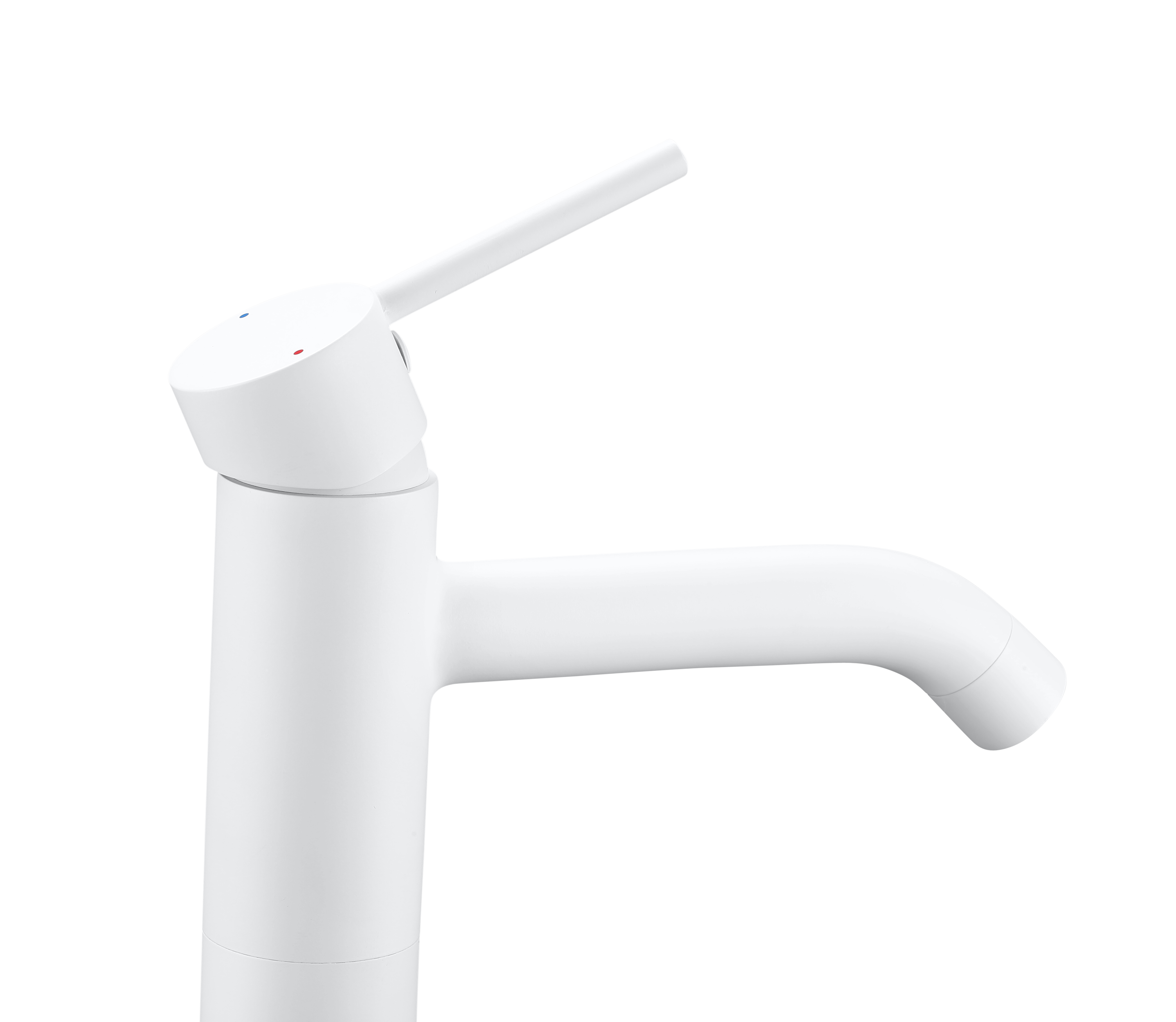 Mitigeur de lavabo blanc brossé XL, Mia, SENSEA - 3