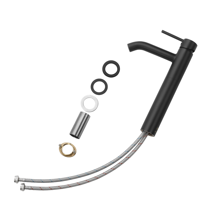 peças torneira lavatório cano alto mia preto 