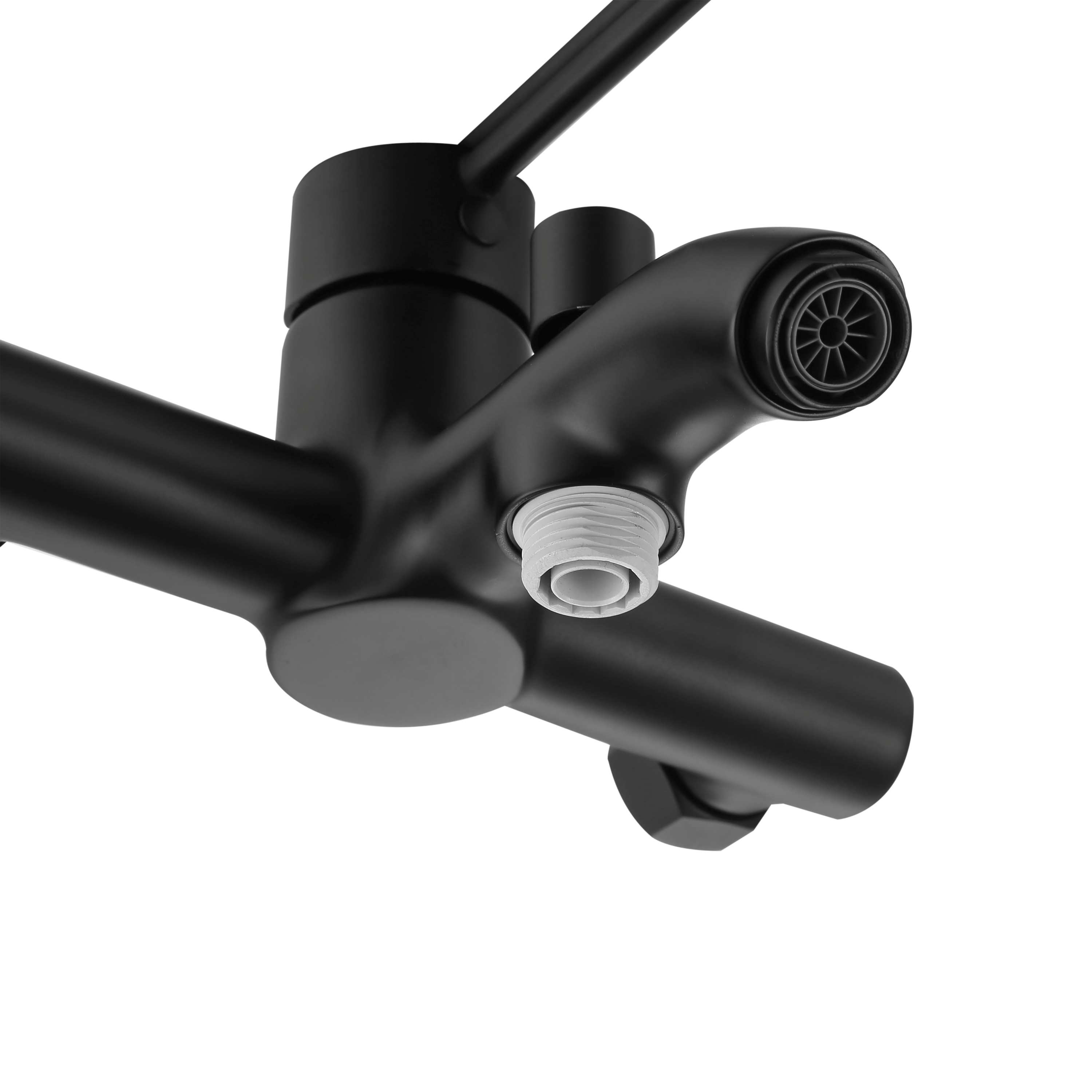 Grifo de bañera monomando SENSEA Mia negro mate Latón - 18