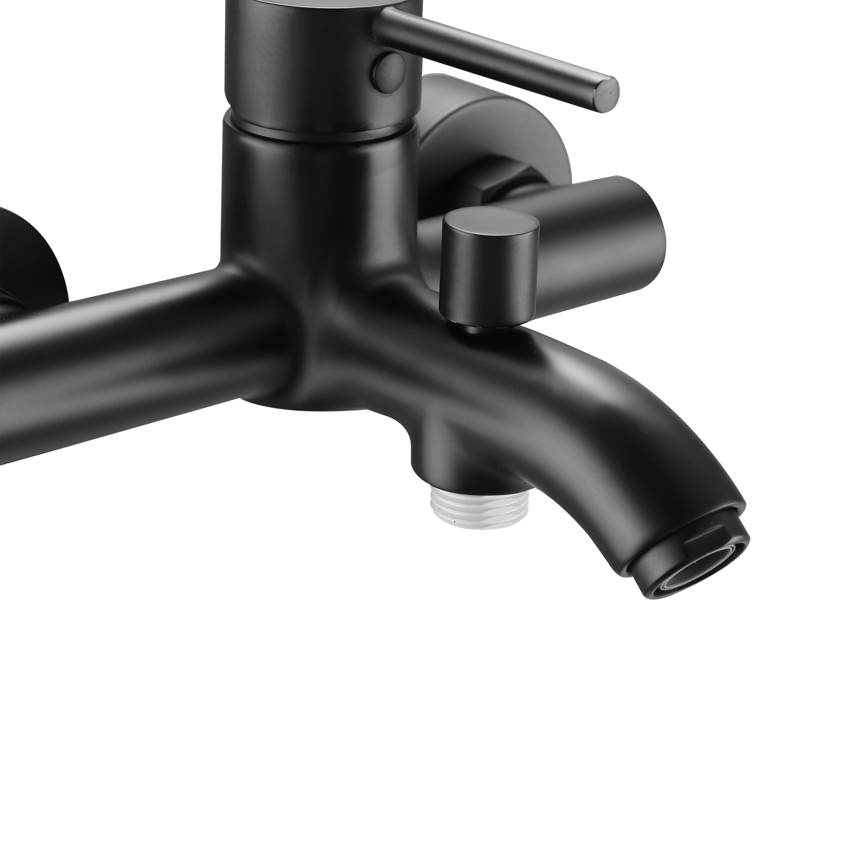 Grifo de bañera monomando SENSEA Mia negro mate Latón - 11