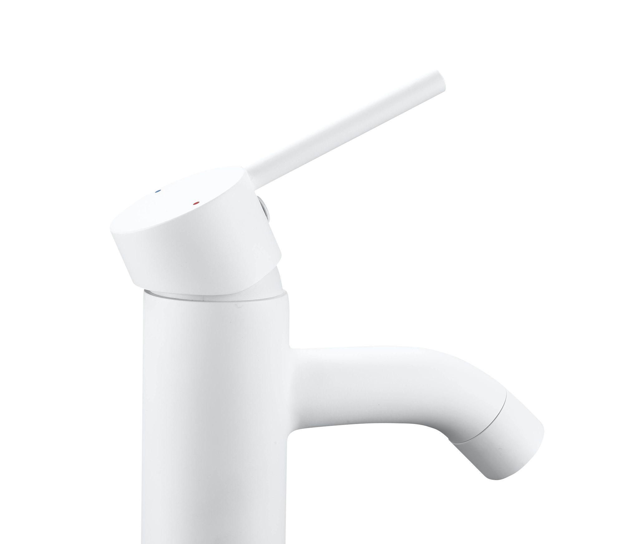 Mitigeur de lavabo blanc brossé M, Mia, SENSEA - 5