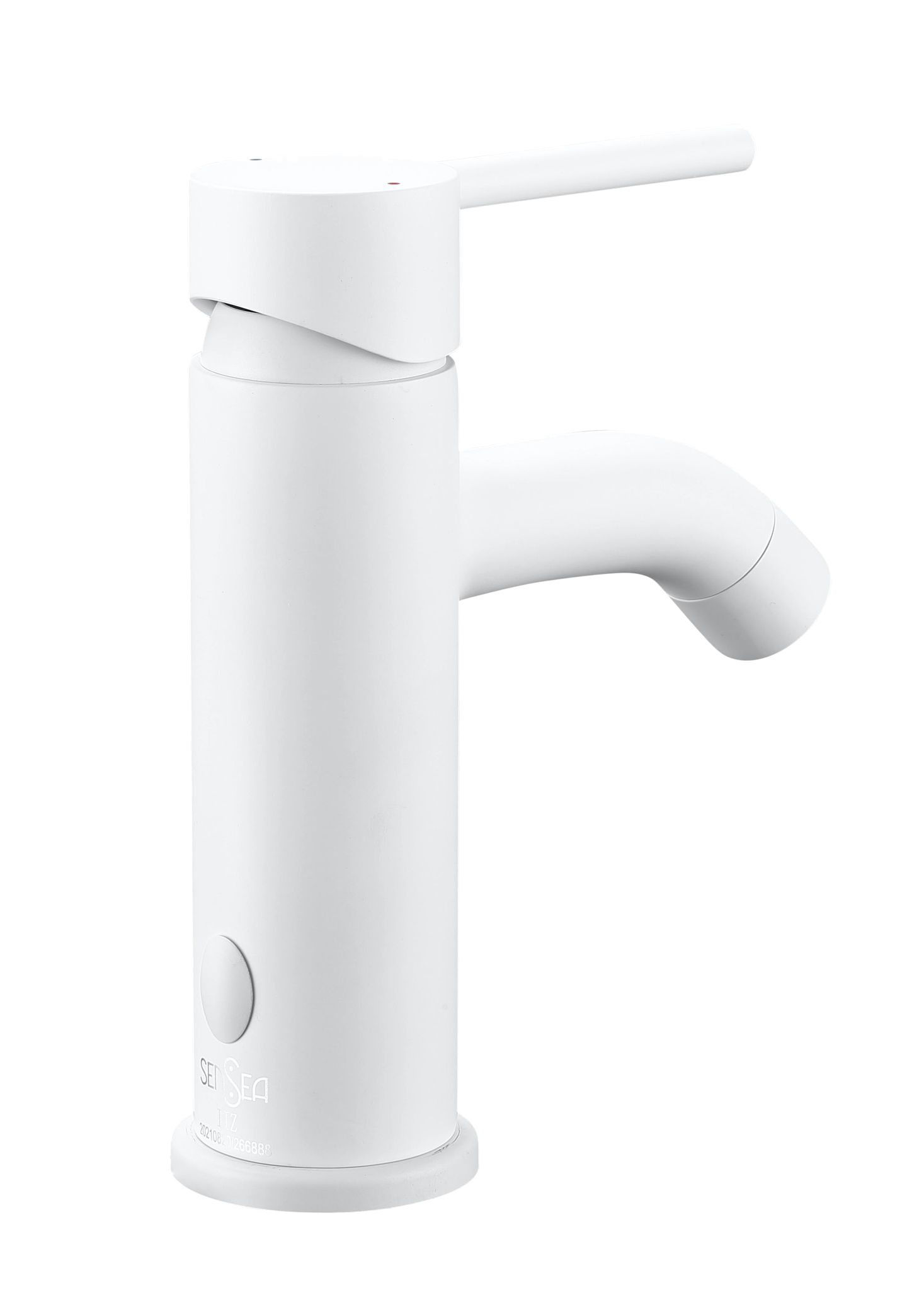 Mitigeur de lavabo blanc brossé M, Mia, SENSEA - 4