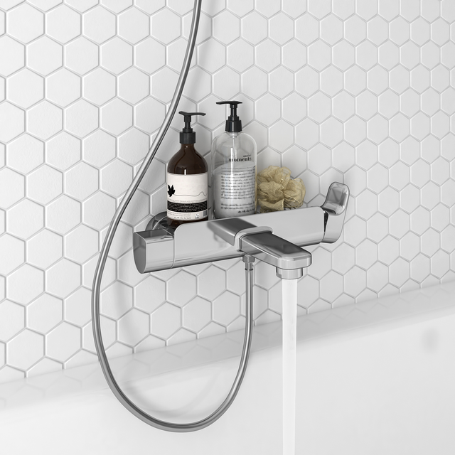 Mitigeur de bain mécanique chrome, Remix, SENSEA