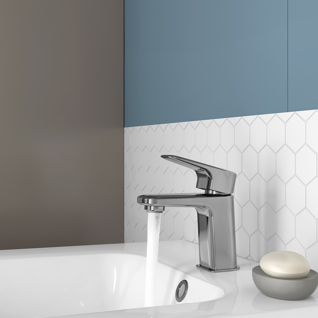 Mitigeur de lavabo chrome S, Remix, SENSEA