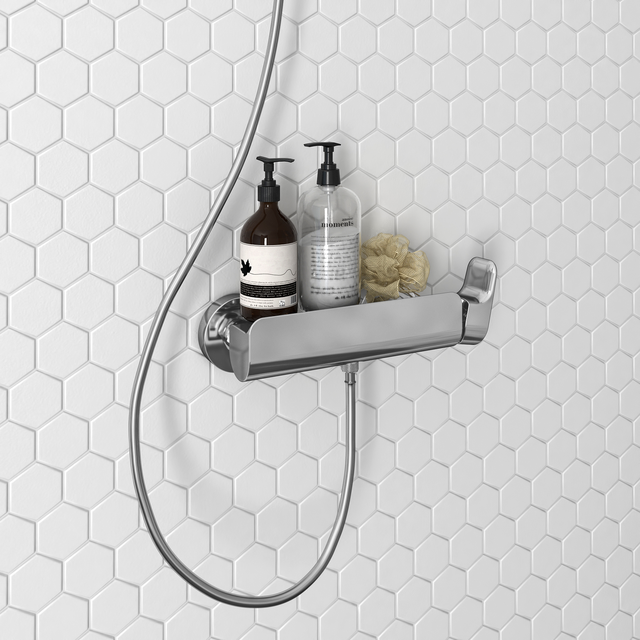 Mitigeur de douche mécanique chrome, Remix, SENSEA