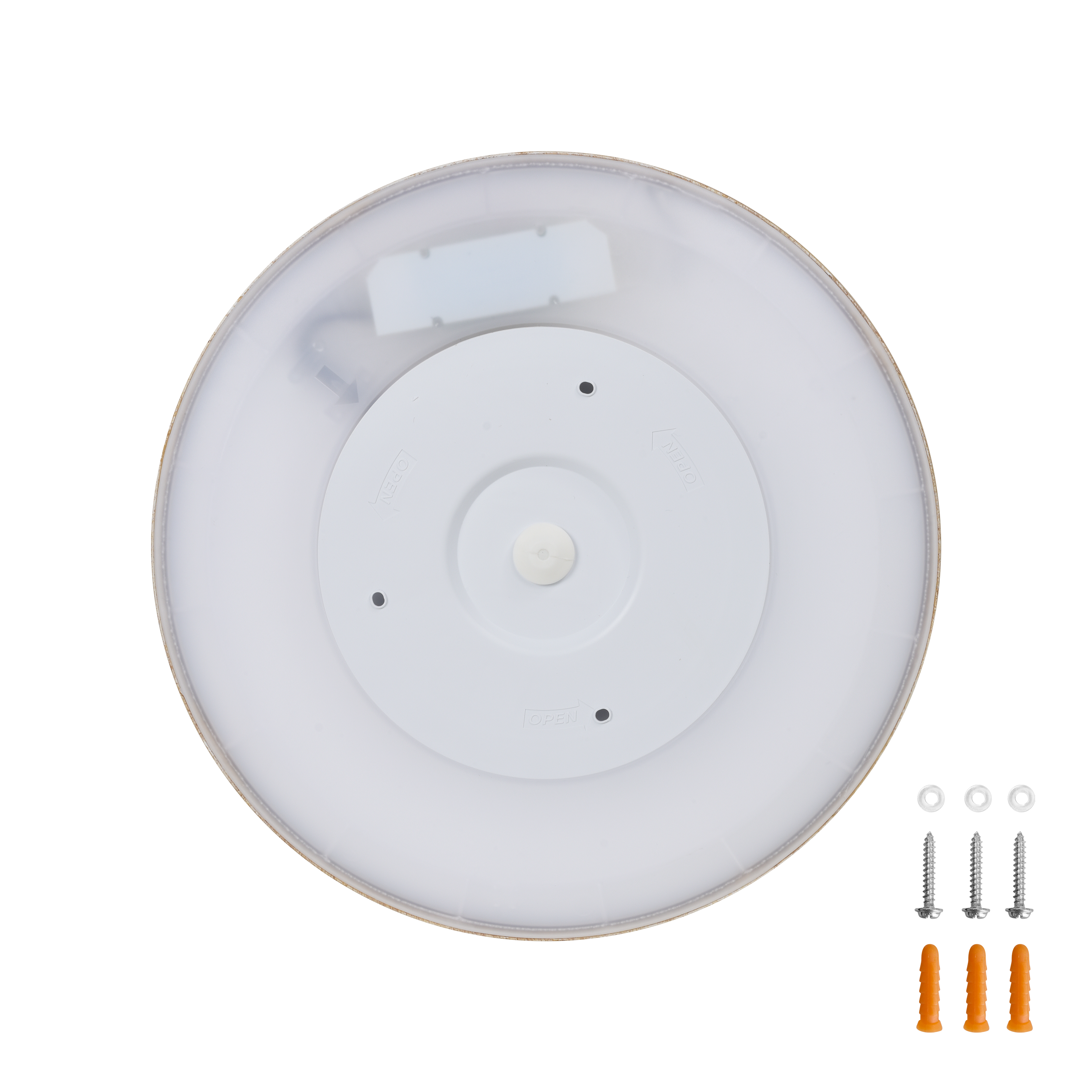 Plafonnier LED salle de bain Lano, D.29.4 cm 1700 lm blanc neutre, bois Inspire - 9