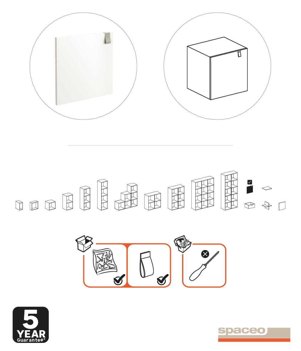 Anta SPACEO Kub L 32.2 x  H 32.2 cm bianco - 18