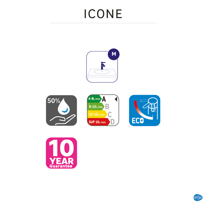 Picto robinet icone cascade sensea