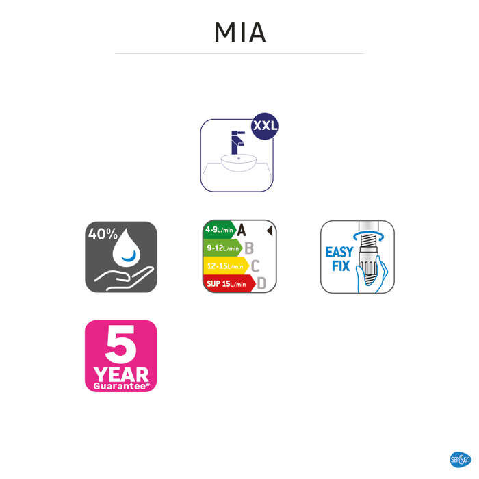 Grifo para lavabo Mia