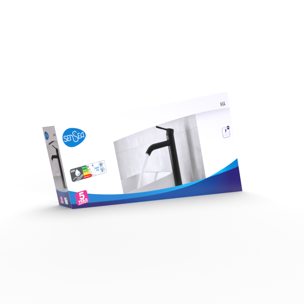 Mitigeur de lavabo noir brossé XL, Mia, SENSEA - 9