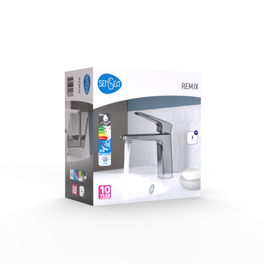 Mitigeur de lavabo chrome M, Remix, SENSEA - 15