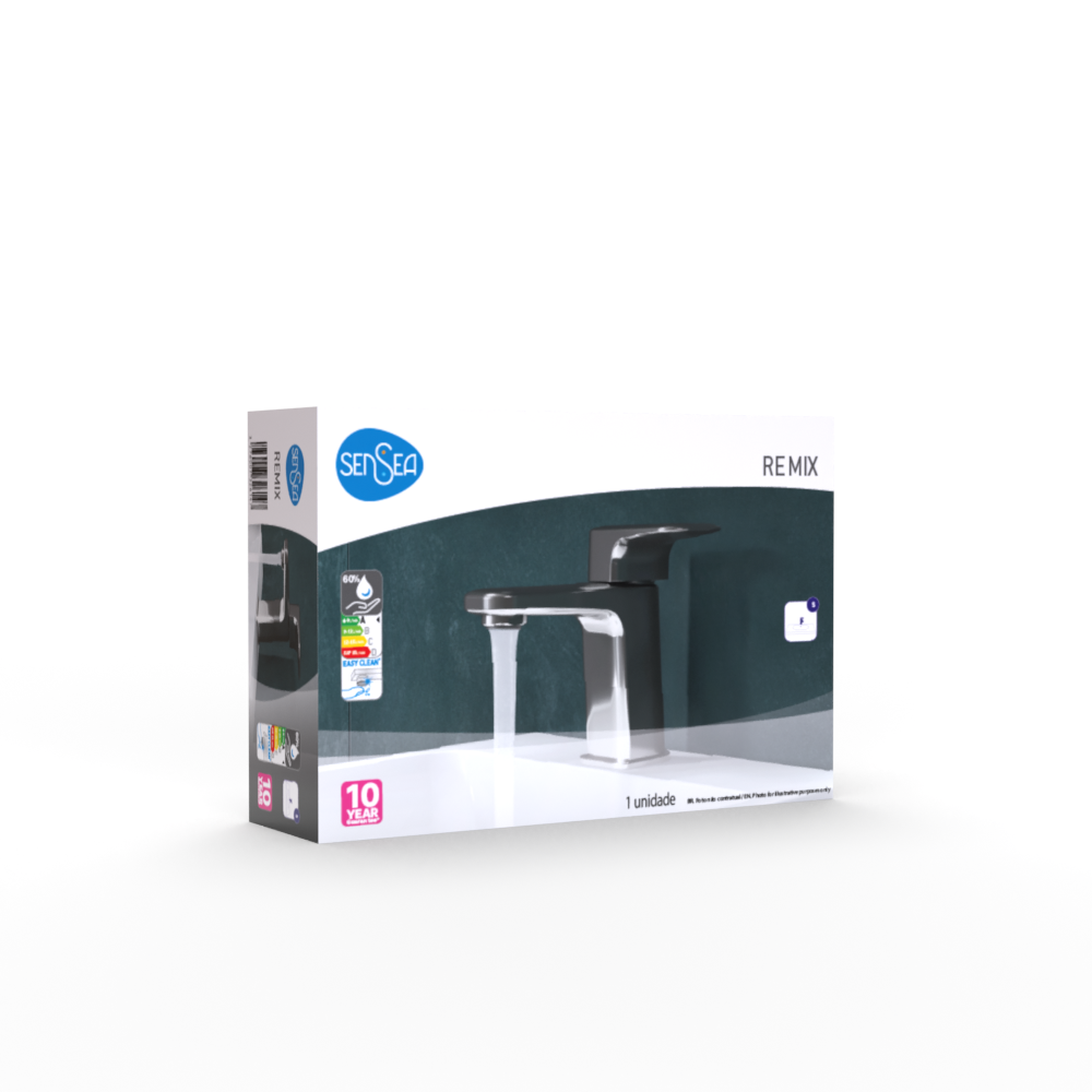 Robinet de lave-mains chrome, eau froide, Remix, SENSEA - 12