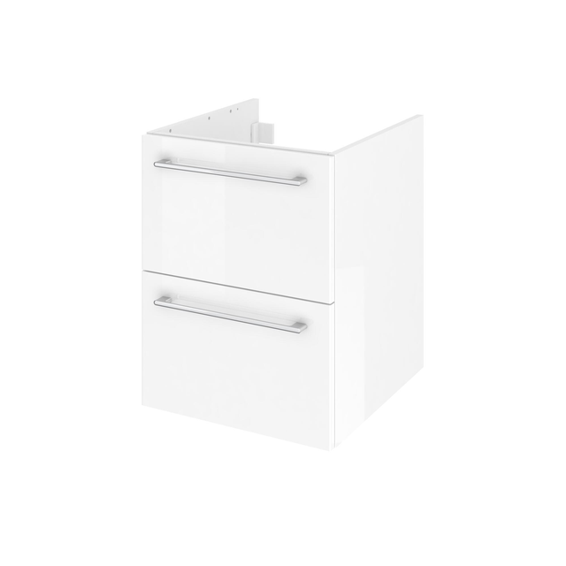 Meuble sous-vasque 2t L.45cm x H.58cm x P.48cm blanc brill Remix