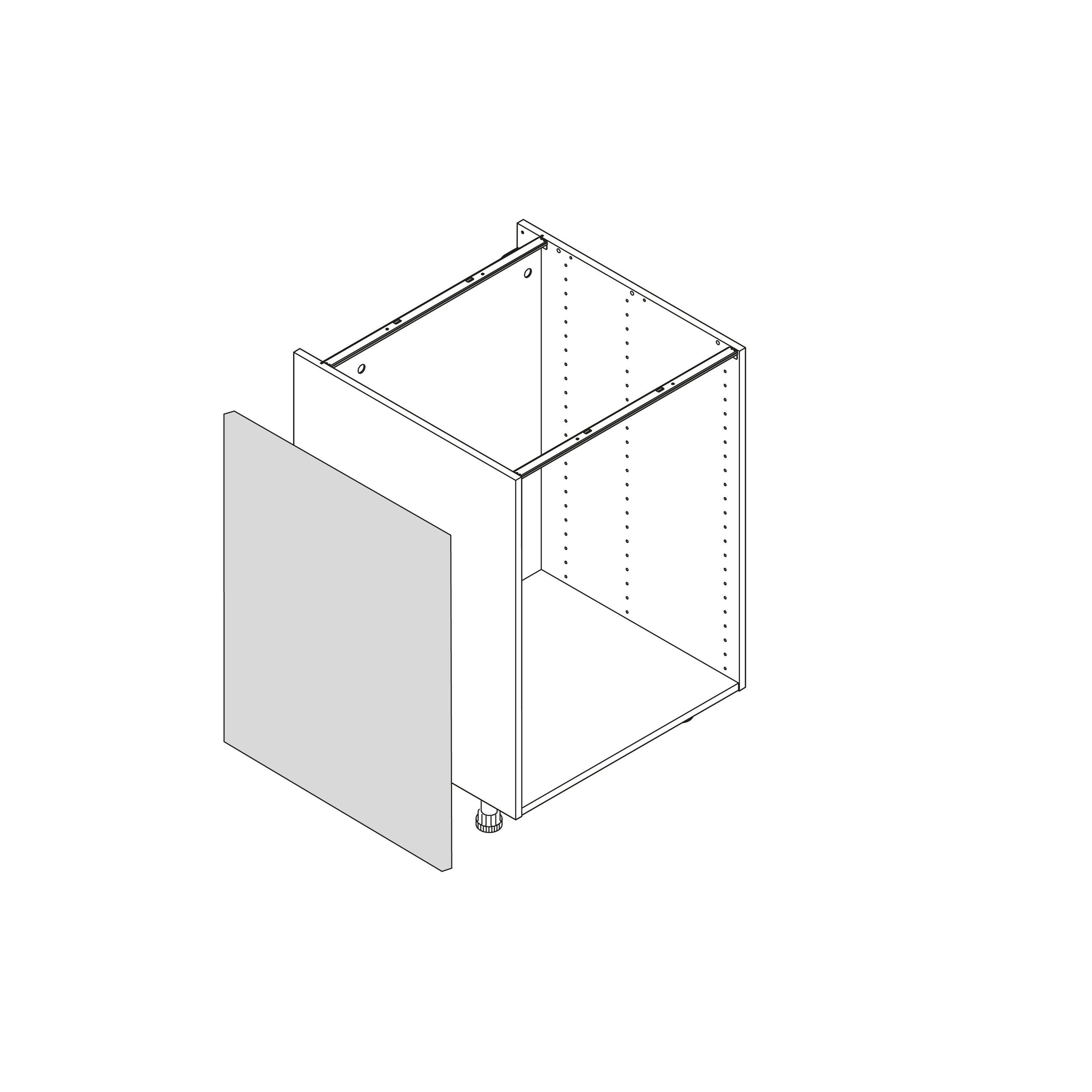 Joue Tokyo, blanc mat, H.76.8 x l.60 cm - 6