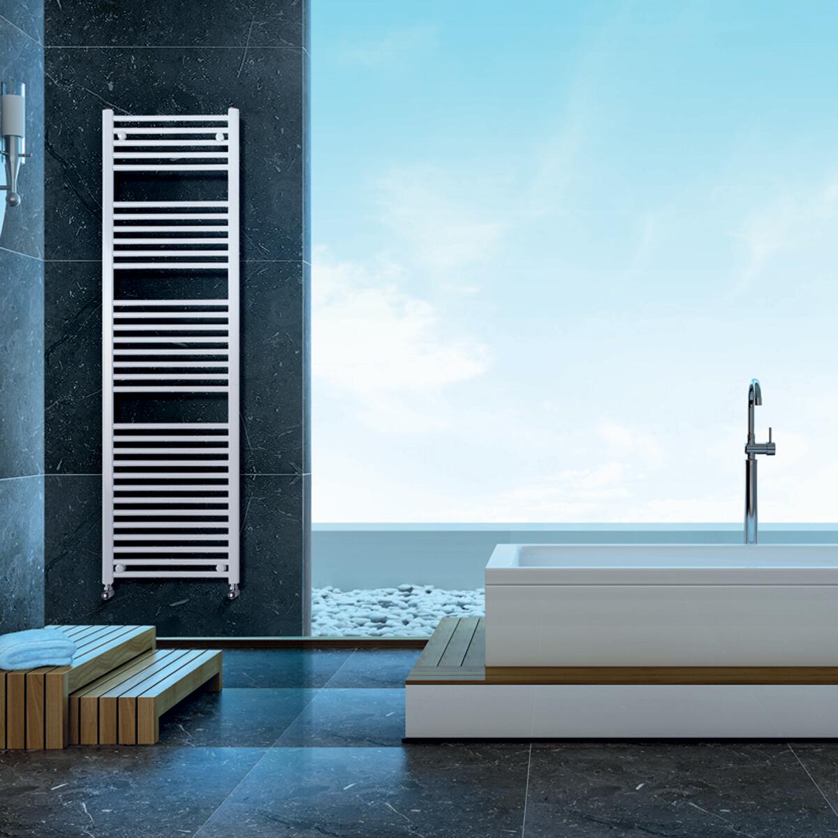 Scaldasalviette ad acqua calda DE'LONGHI KIARA bianco interasse 450 mm, L 50 x H 150 cm - 2