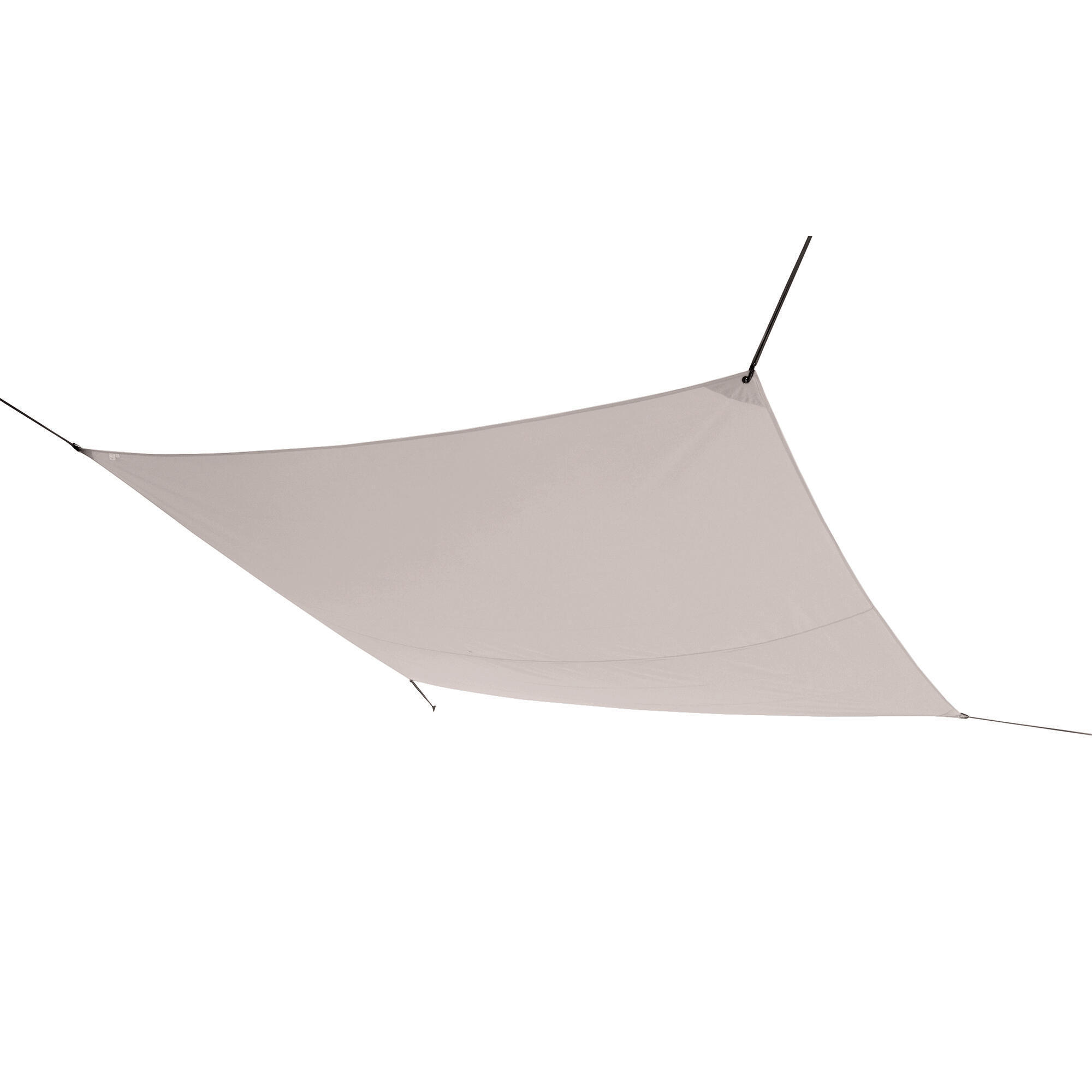 Vela ombreggiante rettangolare marrone 300 x 400 cm - 4