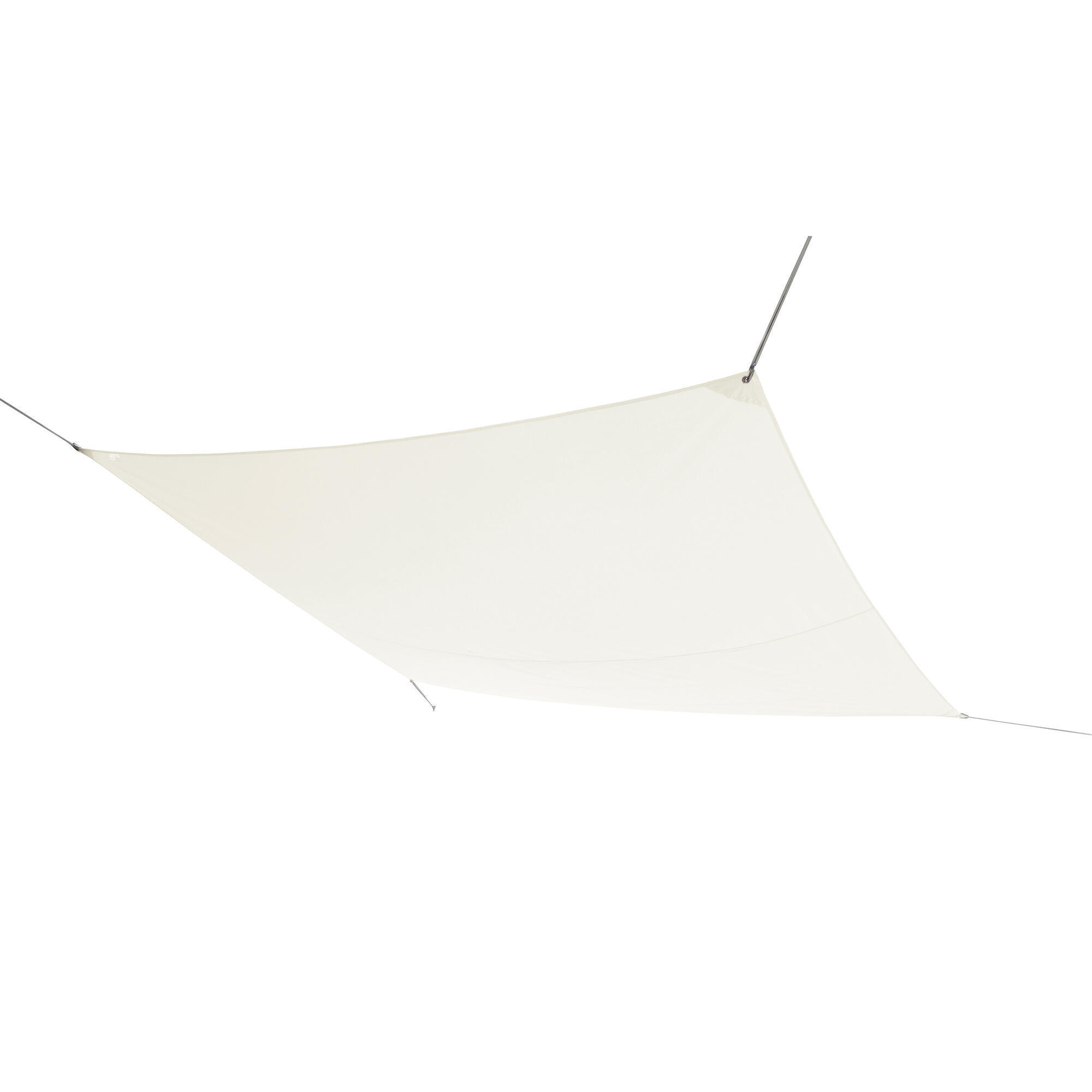 Vela ombreggiante rettangolare bianco 300 x 400 cm - 3