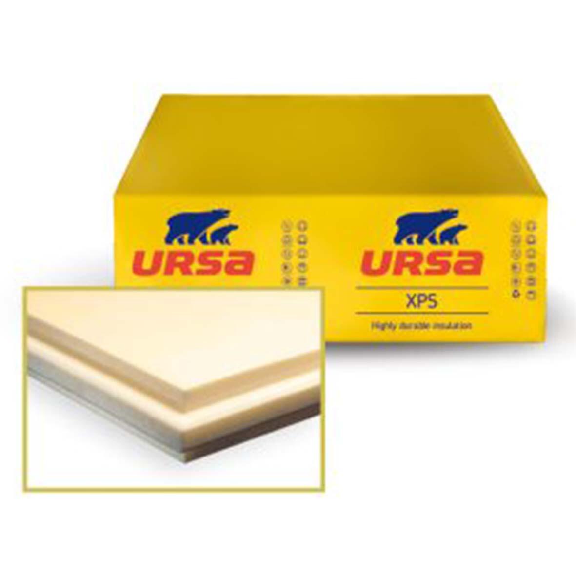 isolant en polystyrène extrudé Xps n w e URSA l.0.6 m x L.1.25 m x Ep.40 mm, R1. - 3