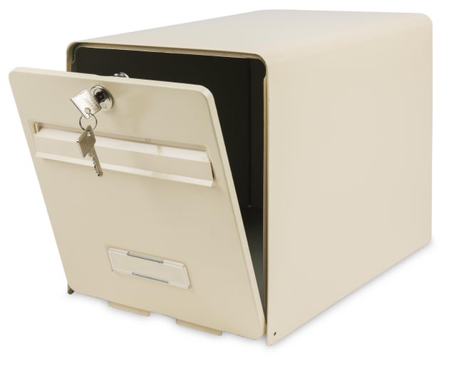 Boîte aux lettres normalisée 2 portes BURG-WÄCHTER Favor acier beige