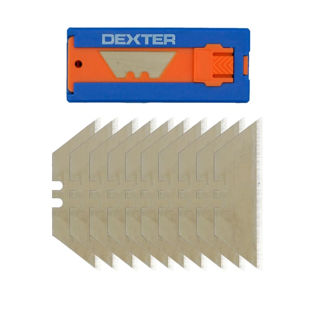 Lot de 10 lames de cutter trapèze DEXTER