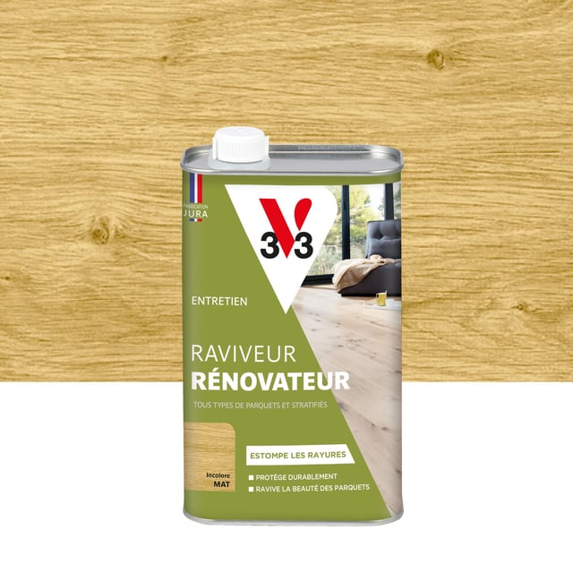 Rénovateur bois V33 Raviveur parquet et stratifié, mat, 1L